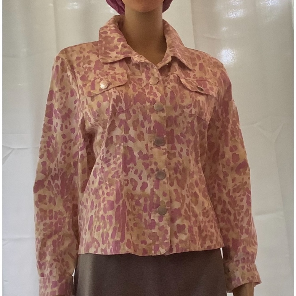 Purple and beige jacket